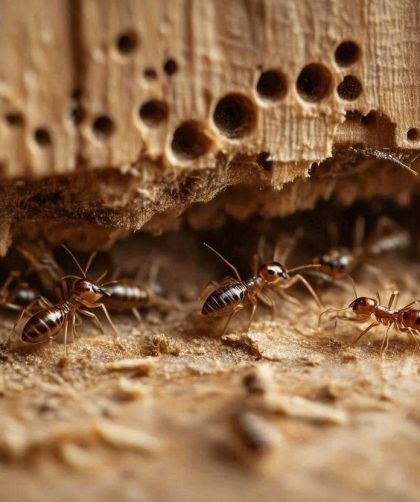 rayap di kusen pintu